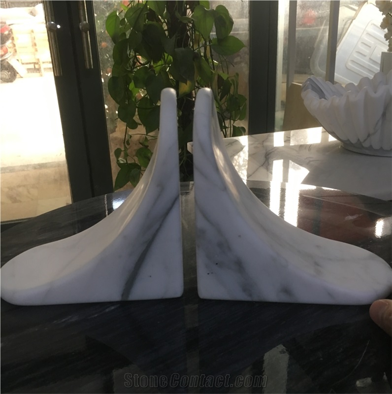 marble bookend carrara statuario hone decor frame